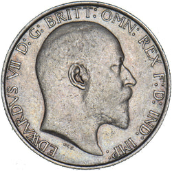 1909 Florin - Edward VII British Silver Coin - Nice