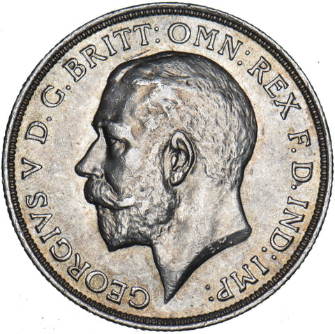 1911 Florin - George V British Silver Coin - Very Nice