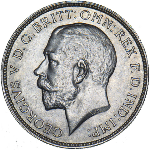 1912 Florin - George V British Silver Coin - Very Nice