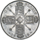 1912 Florin - George V British Silver Coin - Very Nice