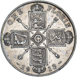 1913 Florin - George V British Silver Coin - Nice