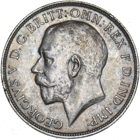 1916 Florin - George V British Silver Coin - Very Nice