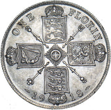 1918 Florin - George V British Silver Coin - Very Nice