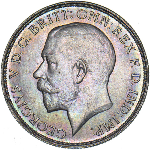 1920 Florin (Shallow Portrait) - George V British Silver Coin - Superb
