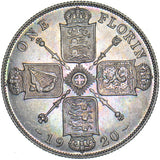1920 Florin (Shallow Portrait) - George V British Silver Coin - Superb