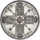1925 Florin - George V British Silver Coin - Very Nice