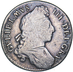 1697 Shilling - William III British Silver Coin