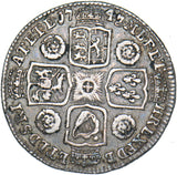 1743 Shilling - George II British Silver Coin - Nice