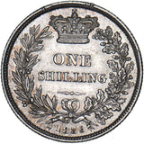 1839 Shilling (1st Bust) - Victoria British Silver Coin - Very Nice