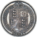 1887 Shilling - Victoria British Silver Coin - Nice