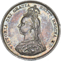 1887 Shilling - Victoria British Silver Coin - Very Nice