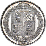 1889 Shilling - Victoria British Silver Coin - Very Nice
