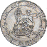 1910 Shilling - Edward VII British Silver Coin - Very Nice