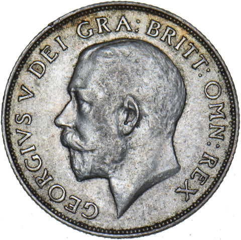 1911 Shilling - George V British Silver Coin - Nice