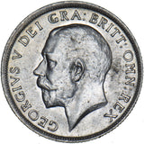 1917 Shilling - George V British Silver Coin - Very Nice