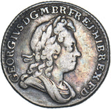1723 SSC Sixpence - George I British Silver Coin - Nice