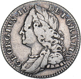 1757 Sixpence - George II British Silver Coin