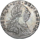 1787 Sixpence - George III British Silver Coin - Nice