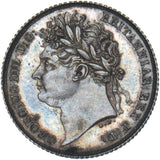 1825 Sixpence - George IV British Silver Coin - Superb