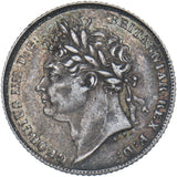 1826 Sixpence (Rare Laureate Head) - George IV British Silver Coin - Nice