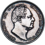 1837 Sixpence - William IV British Silver Coin