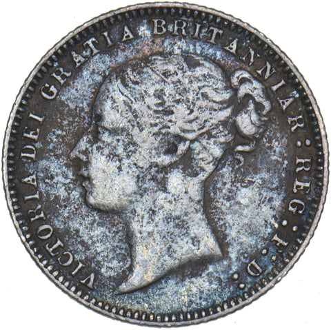 1877 Sixpence - Victoria British Silver Coin