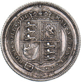 1887 Sixpence - Victoria British Silver Coin - Very Nice