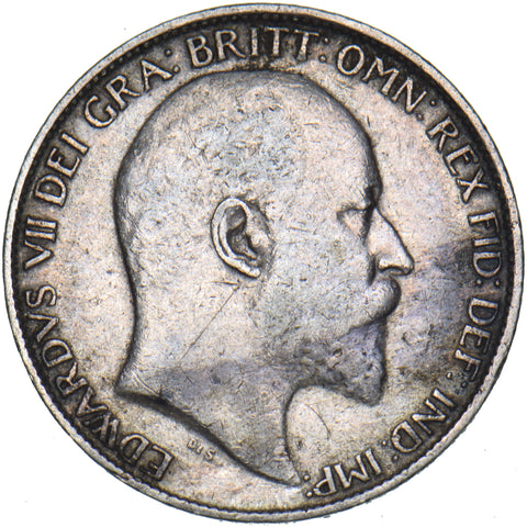 1902 Sixpence - Edward VII British Silver Coin - Nice