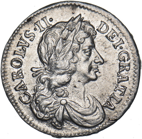 1680 Maundy Fourpence - Charles II British Silver Coin - Very Nice