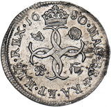 1680 Maundy Fourpence - Charles II British Silver Coin - Very Nice