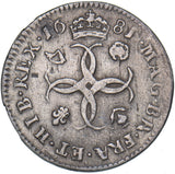 1681 Maundy Fourpence - Charles II British Silver Coin - Nice