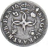 1684 Maundy Fourpence (4 Over 3) - Charles II British Silver Coin - Nice