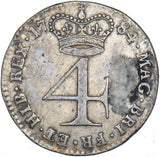 1784 Maundy Fourpence - George III British Silver Coin