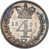 1836 Maundy Fourpence - William IV British Silver Coin - Very Nice