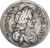 1673 Threepence - Charles II British Silver Coin - Nice