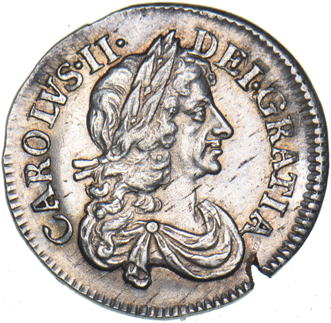 1678 Threepence - Charles II British Silver Coin - Very Nice