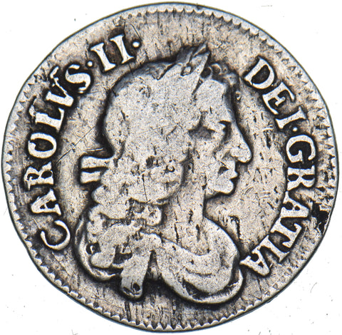 1680 Threepence - Charles II British Silver Coin