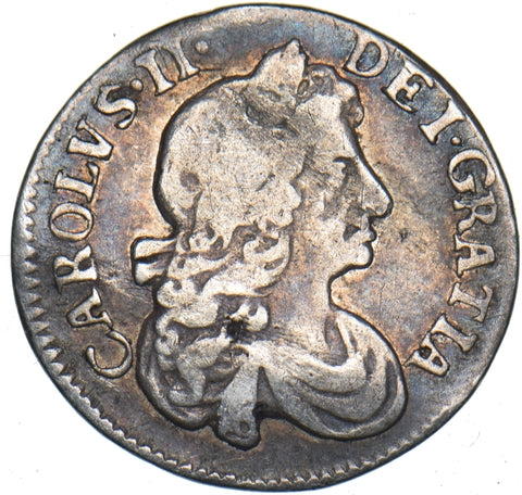 1680 Threepence - Charles II British Silver Coin