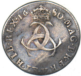 1680 Threepence - Charles II British Silver Coin