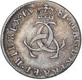 1681 Threepence - Charles II British Silver Coin - Nice