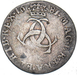1681 Threepence - Charles II British Silver Coin