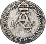 1682 Threepence - Charles II British Silver Coin