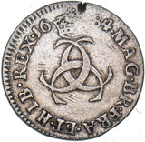 1684 Threepence - Charles II British Silver Coin - Nice