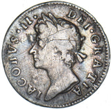 1687 Threepence (7 Over 6) - James II British Silver Coin