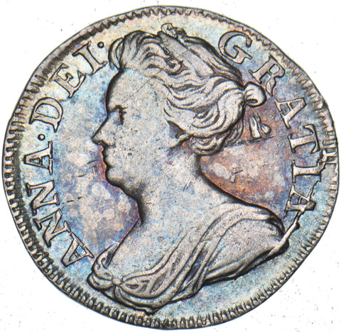 1709 Threepence - Anne British Silver Coin - Nice