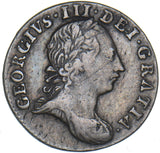 1763 Threepence - George III British Silver Coin
