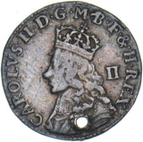 1660’s Undated  Maundy Twopence (Holed) - Charles II British Silver Coin