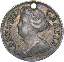 1713 Maundy Twopence (Holed) - Anne British Silver Coin