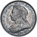 1896 Maundy Twopence - Victoria British Silver Coin - Very Nice