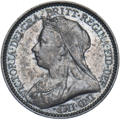 1896 Maundy Twopence - Victoria British Silver Coin - Very Nice